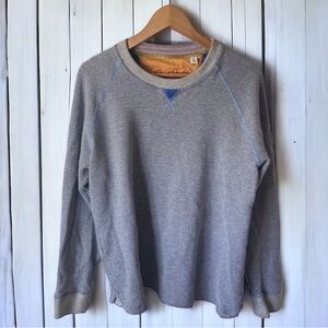 ❄️ 50% off winter Robert Graham striped crew neck long sleeve jersey Henley L/XL